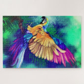 Prachtige Waterverf van de Parrot Puzzle Legpuzzel (Horizontaal)