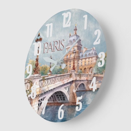 Prachtige Waterverf van Parijs Grote Klok (Hoek)
