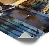 Prachtige Waterverf van Paris Travel Poster (Hoek)