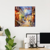 Prachtige Waterverf van Paris Travel Poster (Thuiskantoor)