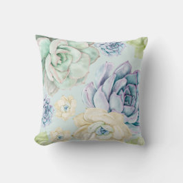 prachtige waterverf van sappige bloemen naadloos kussen