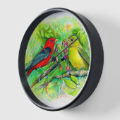 Prachtige Waterverf van Tanagers (Hoek)