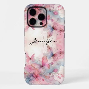 Prachtige Waterverf Vlinder iPhone  16 Pro Max Hoesje