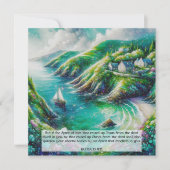 Prachtige Waterverf zeilboot Paasfeest Feestdagenkaart (Voorkant)