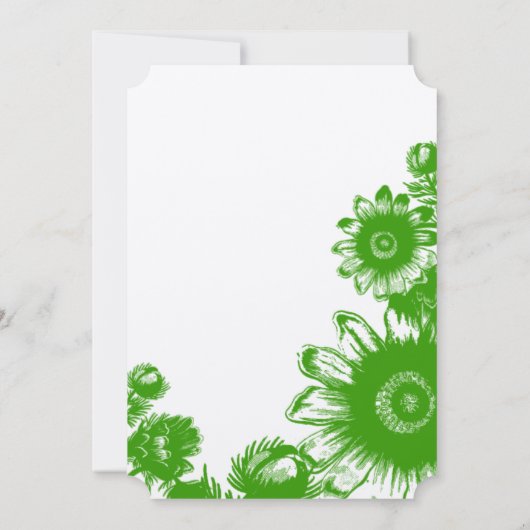 Prachtige  weduwschap kaart (Achterkant)