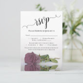 Prachtige weergave van mosterd roze roze roodbruin RSVP kaartje (Staand voorkant)