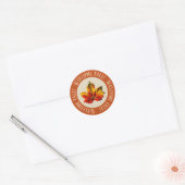 Prachtige welkomstHerfst Ronde Sticker (Envelop)