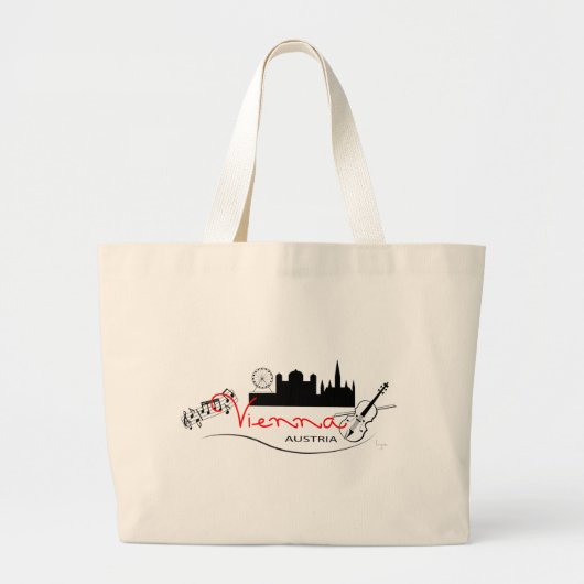 Prachtige Wenen, Oostenrijk Grote Tote Bag (Voorkant)