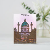 Prachtige Wenen Oostenrijk Kerk Architectuur Briefkaart (Staand voorkant)