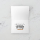 Prachtige wensen voor Thanksgiving Wenskaart Kaart (Binnen)