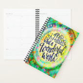 Prachtige wereld  bloemrijke inspirerende trendy planner (Display)