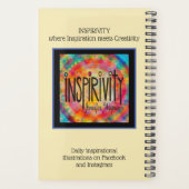 Prachtige wereld  bloemrijke inspirerende trendy planner (Achterkant)