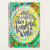 Prachtige wereld  bloemrijke inspirerende trendy planner (Voorkant)