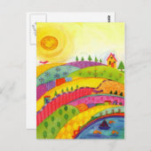 prachtige wereld briefkaart (Voorkant / Achterkant)