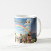 Prachtige Wereld Regenboog Tuin Scene Mok (Voorkant rechts)