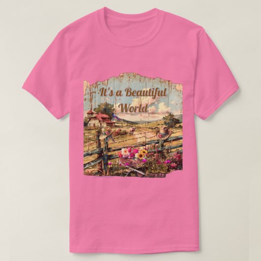 Prachtige wereld t-shirt (Design voorkant)