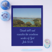 Prachtige werken [van God] - Job 37:14 Flyer (Enkel)