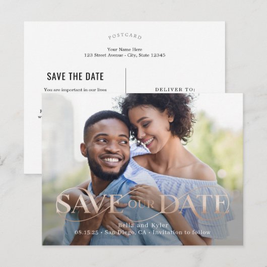 Prachtige wervelfoto Sla het datum Briefkaart op (Voorkant / Achterkant)