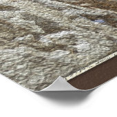 Prachtige Westerne Muur, gemengde mediatart afdruk Poster (Hoek)