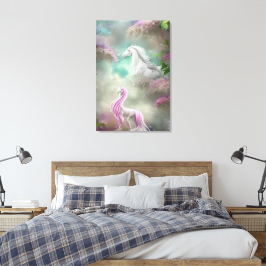 Prachtige whisky Horse Animal Triptych Canvas Afdruk (Insitu (Slaapkamer))
