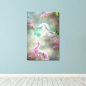 Prachtige whisky Horse Animal Triptych Canvas Afdruk (Insitu (Houten vloer))