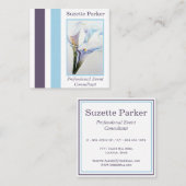 Prachtige White Calla Lilies Event Planner Vierkante Visitekaartje (Voorkant / Achterkant)
