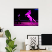 Prachtige White Circus Horse Poster (Thuiskantoor)