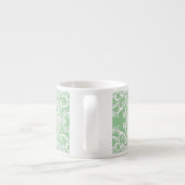 Prachtige White Damask Pattern Espresso Kop (Achterkant)
