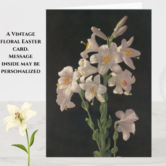 Prachtige  White Easter Lilies Kaart