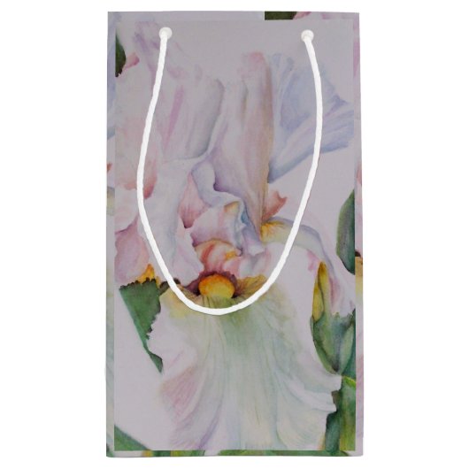 Prachtige White Iris Klein Cadeauzakje (Achterkant)