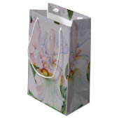 Prachtige White Iris Klein Cadeauzakje (Achterkant Gekanteld)