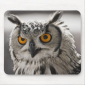 Prachtige White Owl Mousepad Muismat (Voorkant)