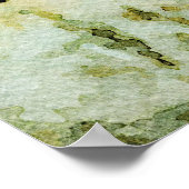 Prachtige whitetail Deer Doe Waterverf schilderen Poster (Hoek)