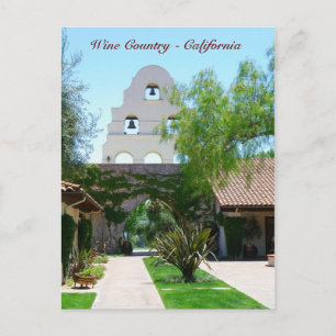 Prachtige wijn Land/Californië Briefkaart! Briefkaart