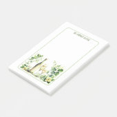 Prachtige wijnomgeving met bloemen post-it® notes (Schuin)