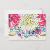 Prachtige wilde bloemen dank je kaarten (Achterkant)