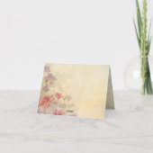 Prachtige wilde bloemen elegante bruiloft bedankkaart (Achterkant)