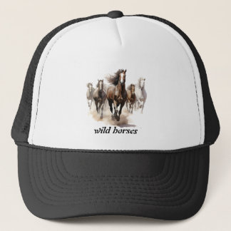 prachtige wilde paarden trucker pet