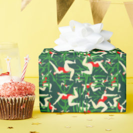 Prachtige wilde zwemmen vrouwen cadeaupapier