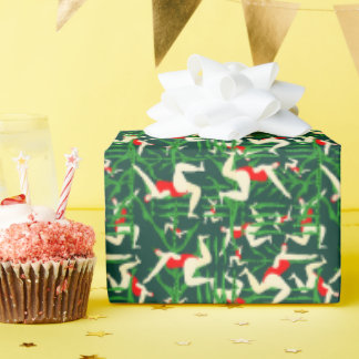 Prachtige wilde zwemmen vrouwen cadeaupapier