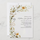 Prachtige Wildflower Botanical Moederdag Brunch Kaart (Voorkant)