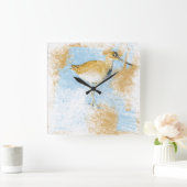 Prachtige Willet Beach-schilderijen Vierkante Klok (Huis)