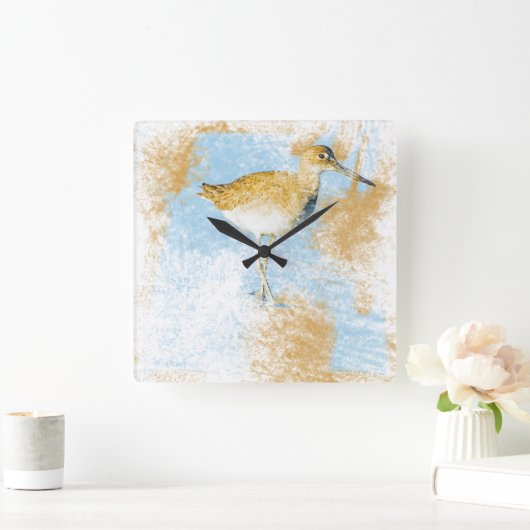 Prachtige Willet Beach-schilderijen Vierkante Klok (Huis)