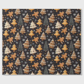 Prachtige winter peperkoek cadeaupapier (Vlak)