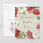 Prachtige winterdagen feestdagenkaart (Voorkant / Achterkant)