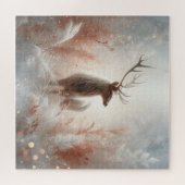 Prachtige Winterherten Legpuzzel (Horizontaal)