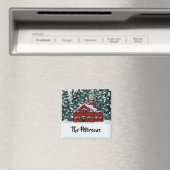 Prachtige winterschuur magneet (Insitu (Vaatwasser))