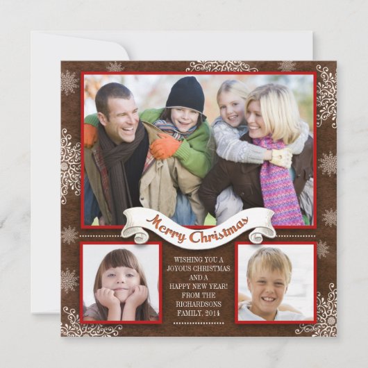 prachtige winterse feestdagen foto - kaarten begro (Voorkant)