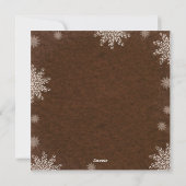 prachtige winterse feestdagen foto - kaarten begro (Achterkant)