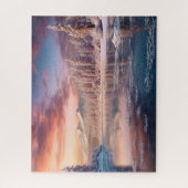 Prachtige winterse natuur legpuzzel (Verticaal)